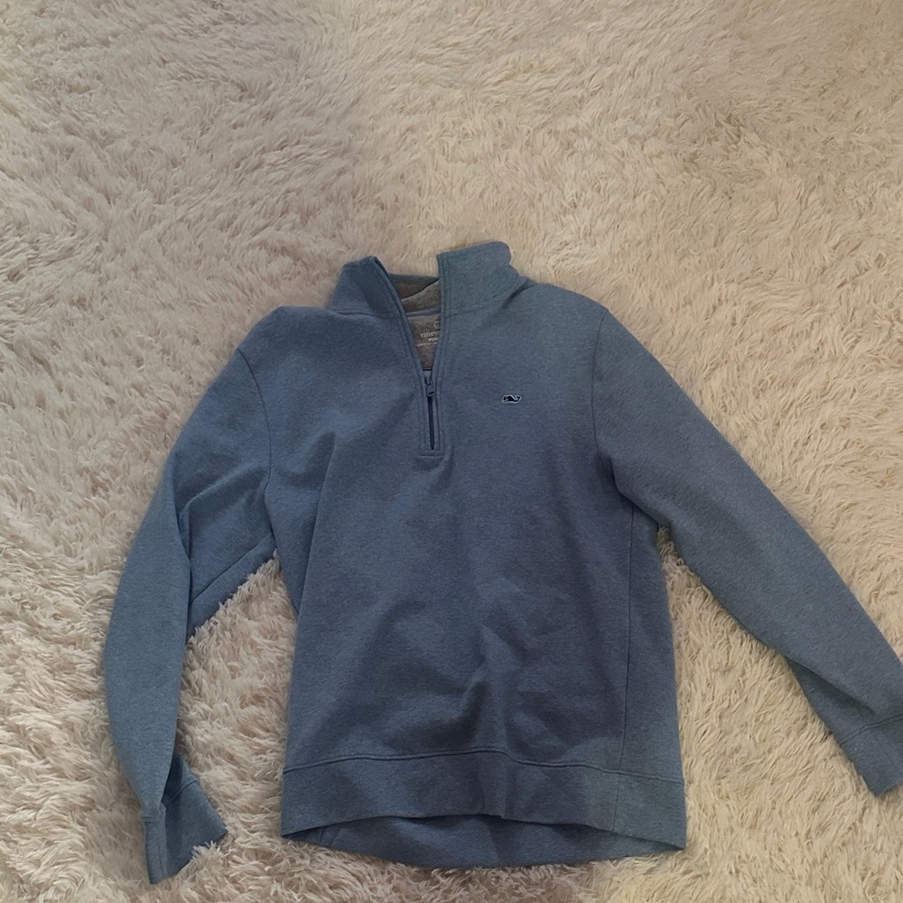 Vineyard Vines Blue Quarter-Zip Sweatshirt
